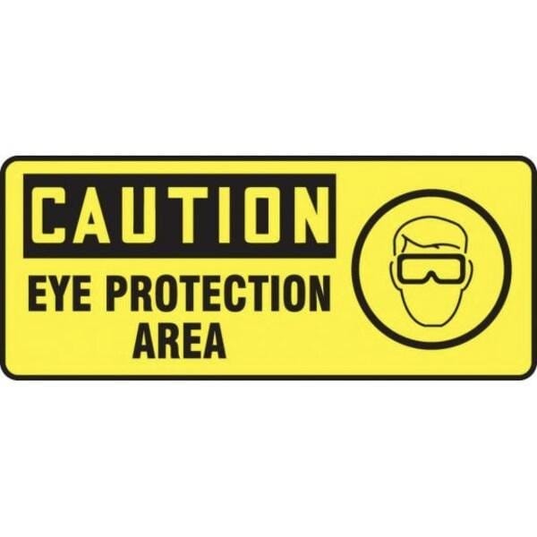 Accuform OSHA CAUTION SAFETY SIGN WEAR EYE MPPE724XL MPPE724XL - main